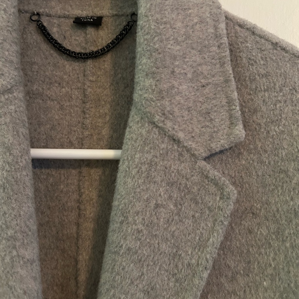 All Saints Light Gray Coat
